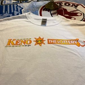 Vintage mass keno lottery t shirt XL